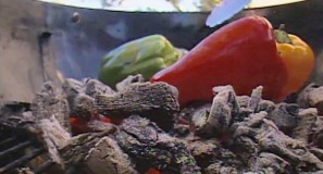 Veggies in the coals